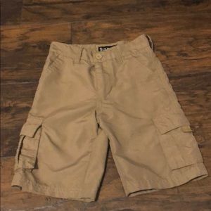 Srules boys khaki cargo shorts